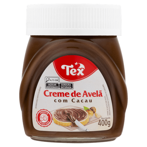 Creme de Avelã com Cacau Tex Pote 400g