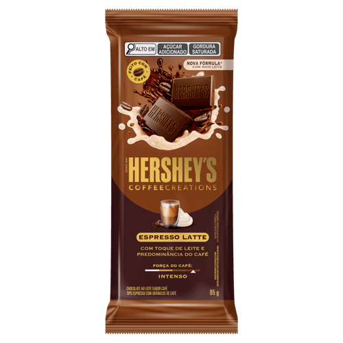 Chocolate Meio Amargo com Pedaços de Café Espresso Hershey's Coffee Creations Pacote 85g