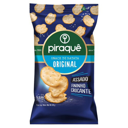 Snack de Batata Original Piraquê Pacote 60g