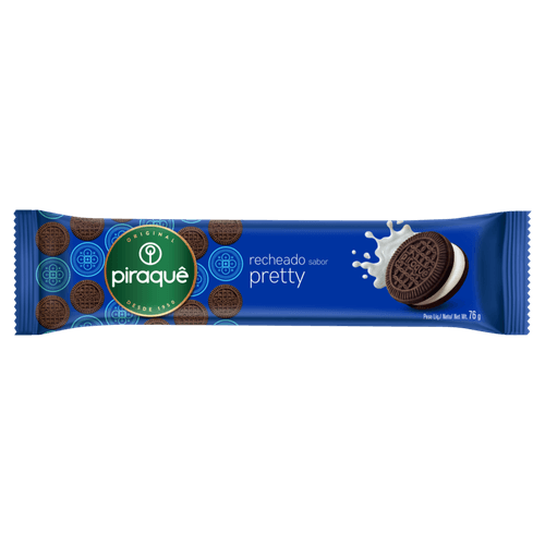 Biscoito Recheio Pretty Piraquê Pacote 76g