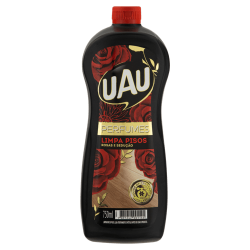 Limpa Pisos Uau 750ml Perfumes Rosas/seducao