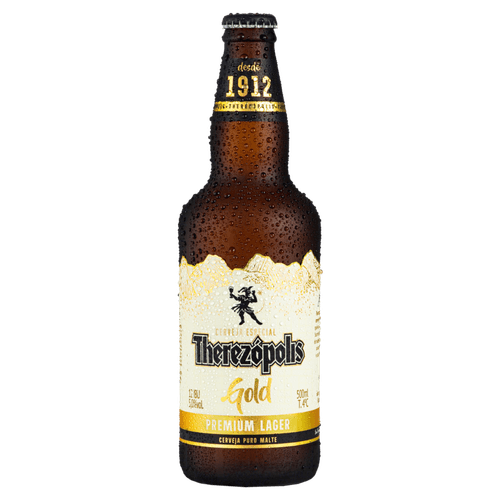 Cerveja Especial Lager Premium Puro Malte Gold Therezópolis Garrafa 500ml