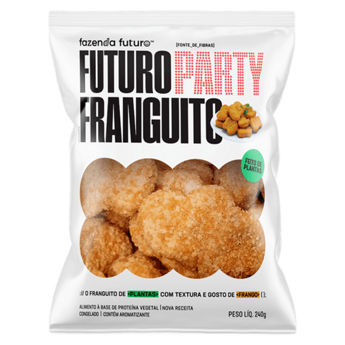 Alimento Frango à Base de Proteína Vegetal Anitta Fazenda Futuro Party Franguito Pacote 240g