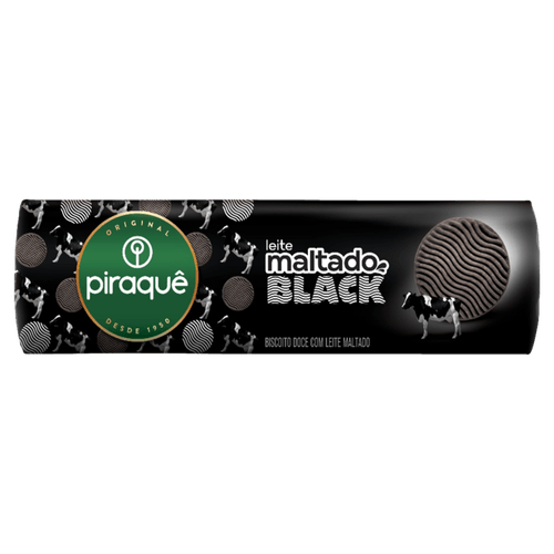 Biscoito Doce com Leite Maltado Black Piraquê Pacote 132g