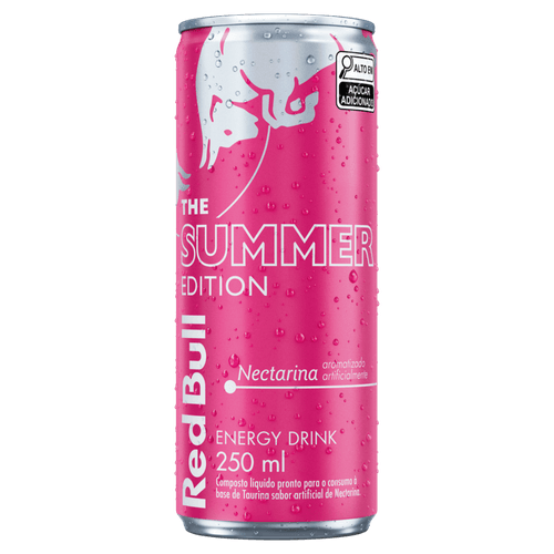 BEB ENERG RED BULL 250ML-LT SUMMER PÊSSEGO