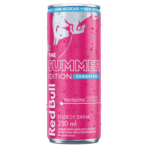 BEB ENERG RED BULL 250ML-LT SUMMER PÊSSEGO S/AÇUCAR