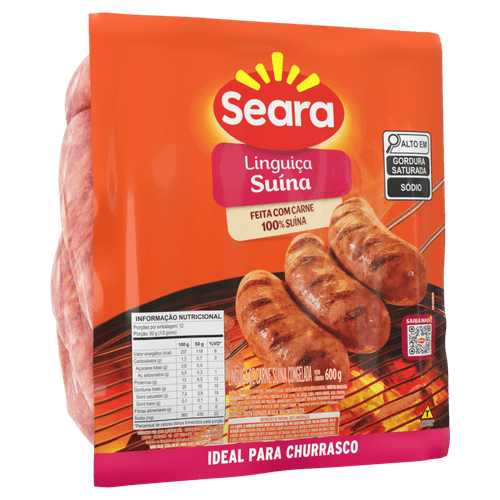 LINGUICA SUINA SEARA 600G-PC