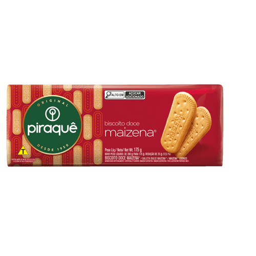 Biscoito Doce Maizena Piraquê Pacote 175g