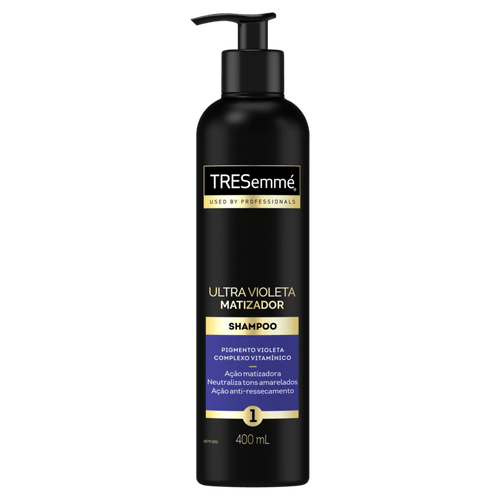 Shampoo Matizador Pigmento Violeta e Complexo Vitamínico Tresemmé Ultra Violeta Frasco 400ml