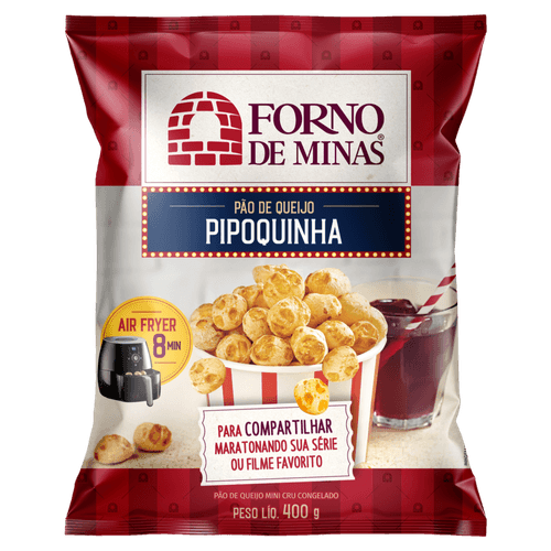 PAO QUEIJO FORNO DE MINAS 400G-PC PIPOQUINHA