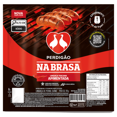 LING TOSC PERDIGAO N-BRASA 700G-PC APIMENTADA