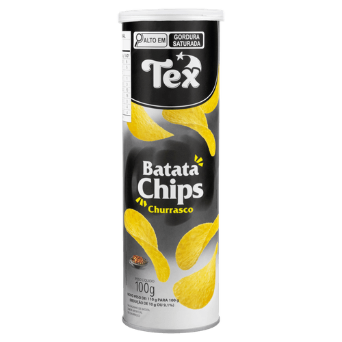 Batata Chips Tex Tubo Churrasco 100g