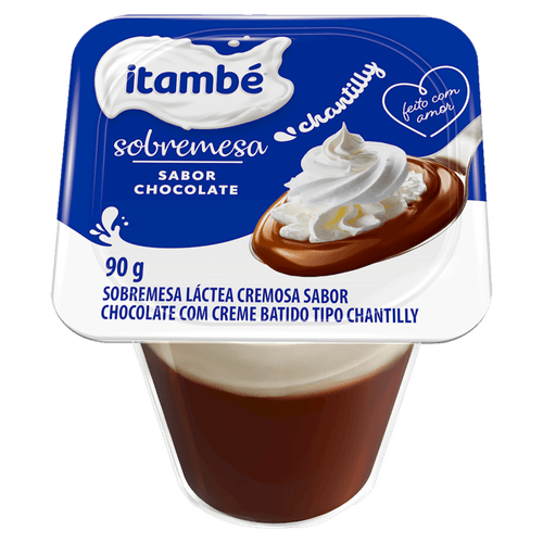 Sobremesa Itambé Chocolate Com Chantilly 90g