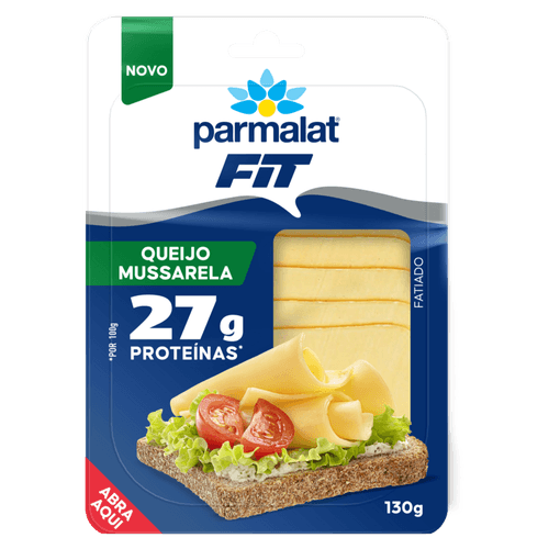 Queijo Mussarela Fatiado Parmalat Fit 130g