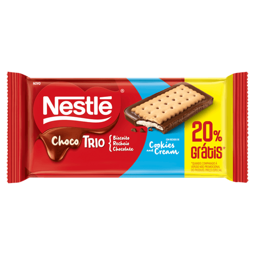 CHOCO TRIO NESTLE 90G-20%GTS COOKIES&CREAM