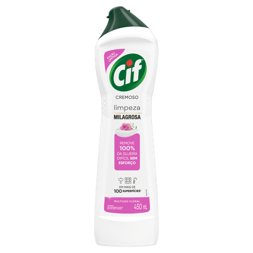 Saponáceo Cremoso Multiuso Floral Cif Squeeze 450ml