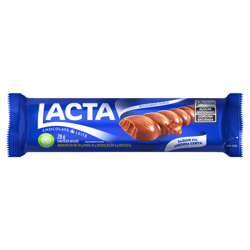 Chocolate ao Leite Lacta Pacote 28g