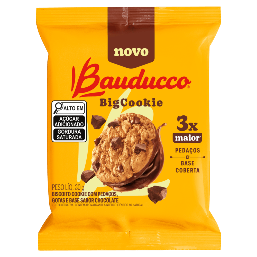Biscoito Bauducco Big Cookies Chocolate 30g