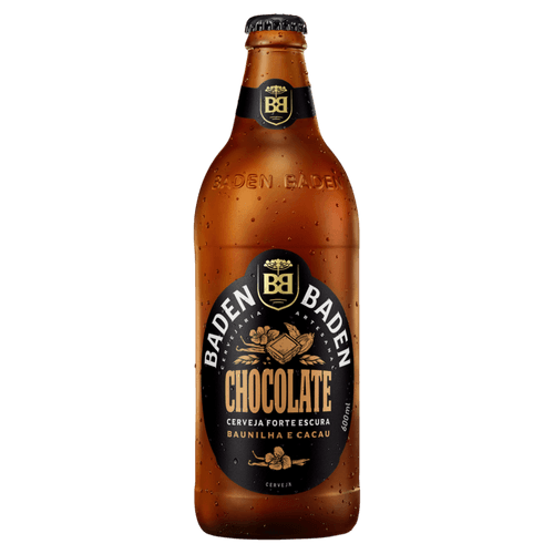 Cerveja Dark Ale Stout Chocolate Baden Baden Garrafa 600ml