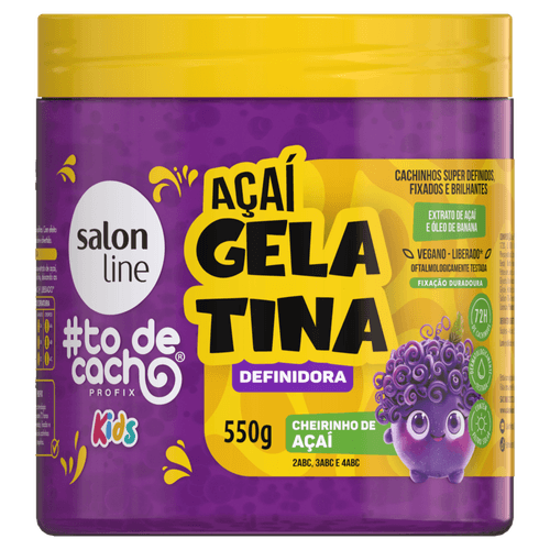 GELAT CAB SALON-L KIDS DCACHO 550G AÇAI