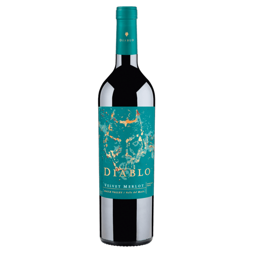 VINHO CHILENO DIABLO VELVET MERLOT TINTO MEIO SECO GARRAFA 750ML