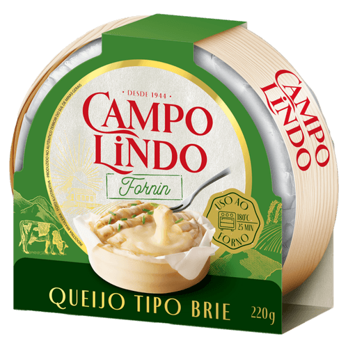 QUEIJO BRIE CAMPO LINDO FORNIN 220G