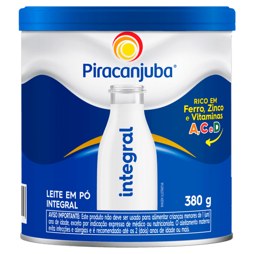 Leite Pó Integral Piracanjuba Lata 380g