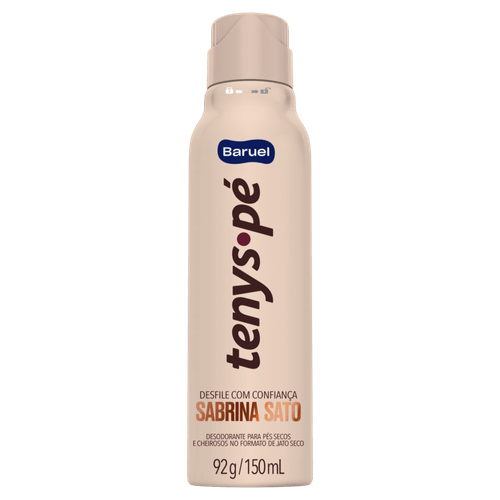 Desodorante Jato Seco para os Pés Sabrina Sato Tenys Pé Frasco 150ml Spray