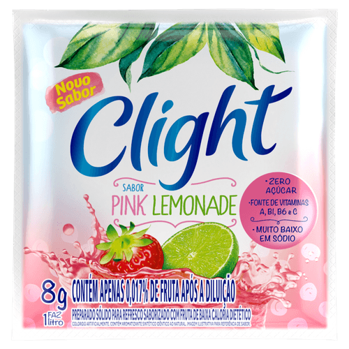 REFRESCO EM PO CLIGHT 8G-EV PINK LEMONADE