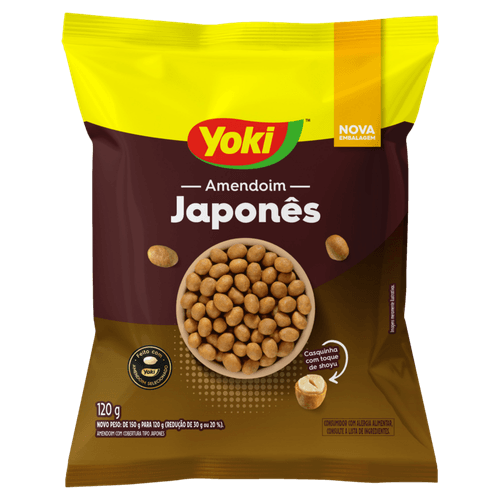 AMENDOIM JAPONES YOKI 120G-PC