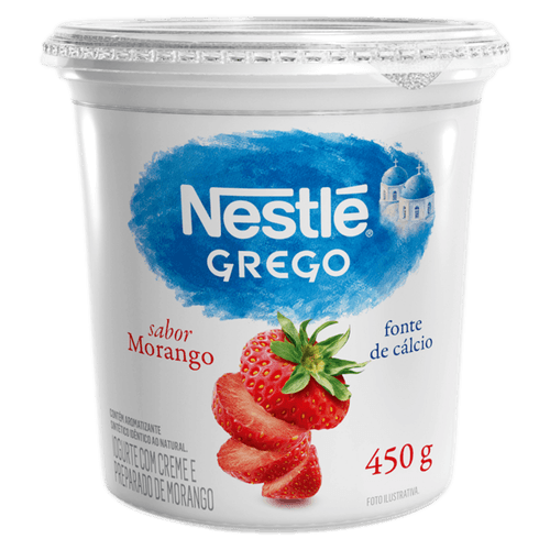 IOGURTE NATURAL GREGO NESTLE 450G-PT MORANGO