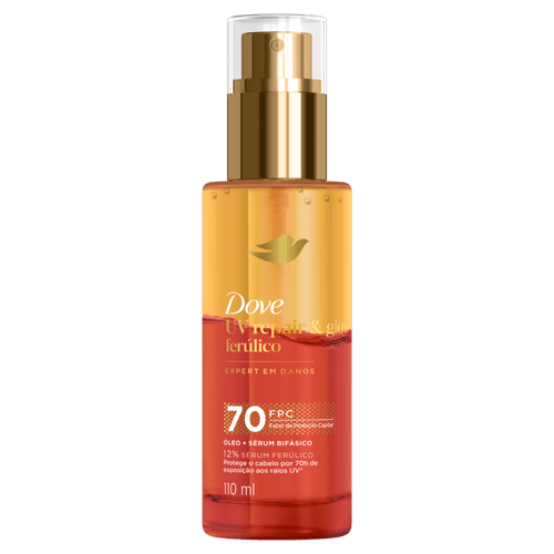 Óleo e Sérum Bifásico Dove UV Repair & Glow + Ferúlico Frasco 110ml Spray