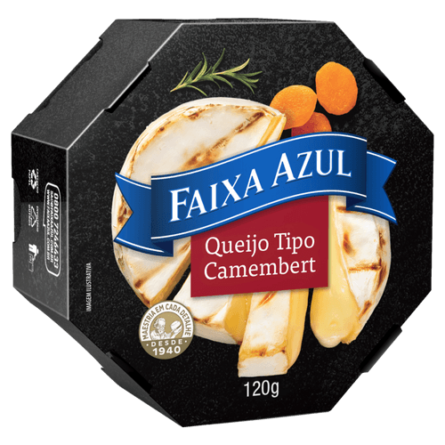 QUEIJO TIPO CAMEMBERT FAIXA AZUL FRACAO 120G