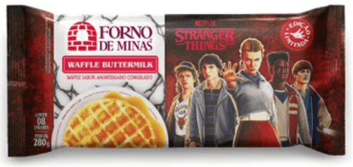 Waffle Congelado Amanteigado Stranger Things Forno de Minas Pacote 280g