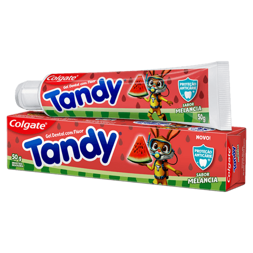 Gel Dental Infantil com Flúor Melancia Colgate Tandy Caixa 50g