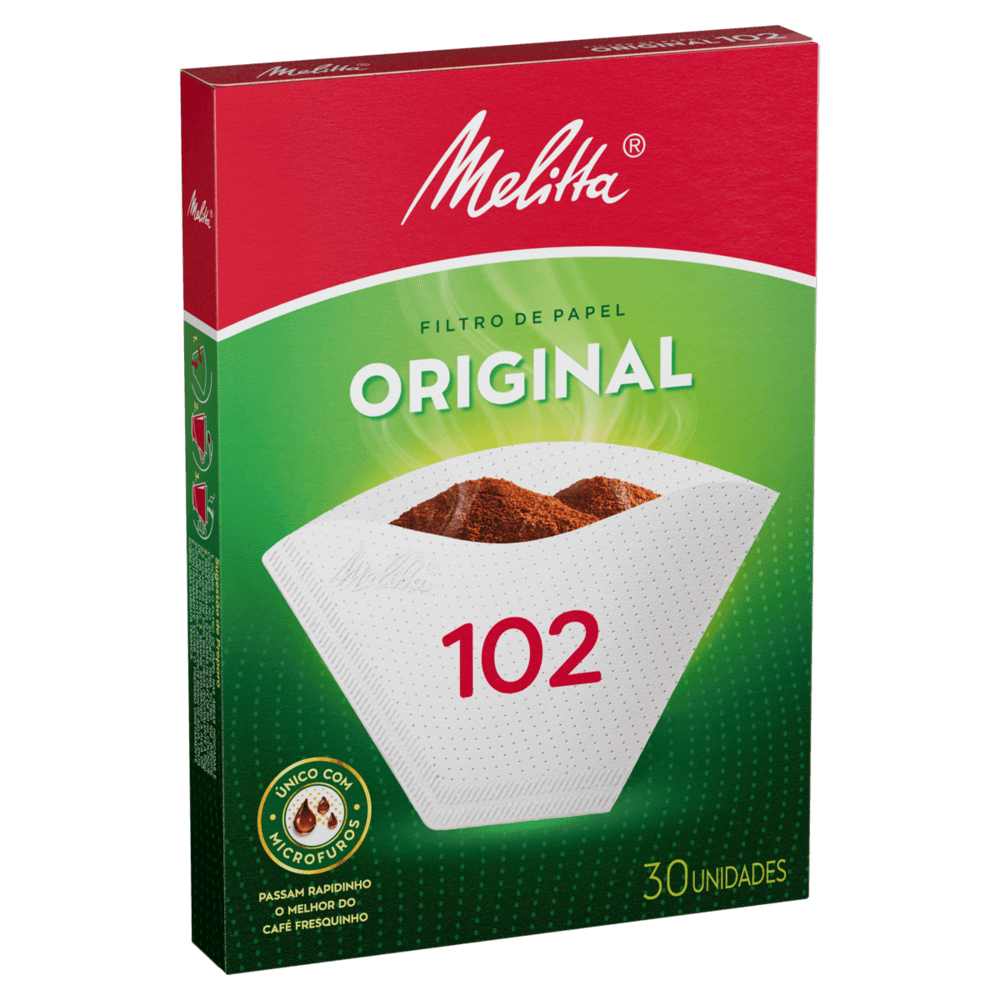 Filtro de Papel Original Melitta 102 Caixa 30 Unidades