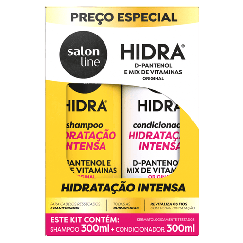 Kit Shampoo + Condicionador Salon Line Hidra Hidratação Intensa Original 300ml Cada