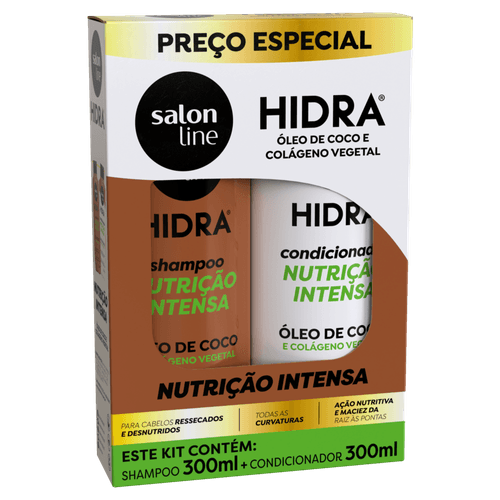 Kit Shampoo + Condicionador Salon Line Hidra Nutrição Intensa 300ml Cada