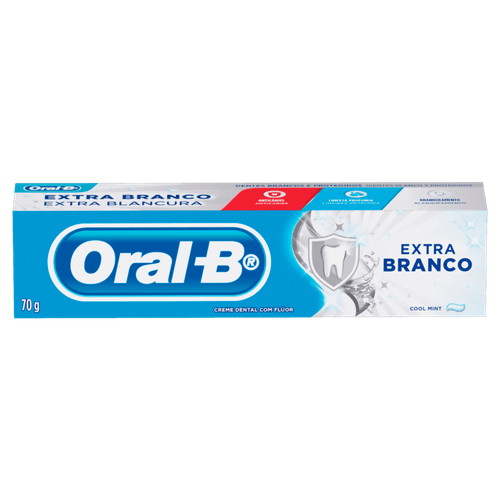 Creme Dental Cool Mint Oral-B Extra Branco Caixa 70g