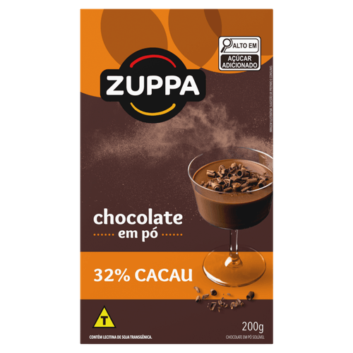 Chocolate Pó 32% Cacau Zuppa Caixa 200g
