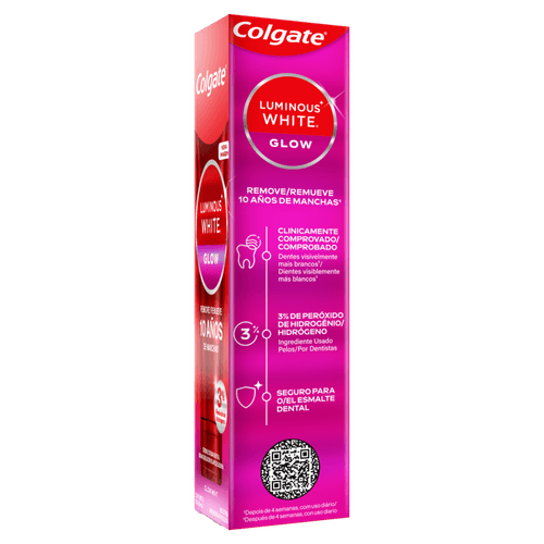 Creme Dental Glow Mint Colgate Luminous White Caixa 70g