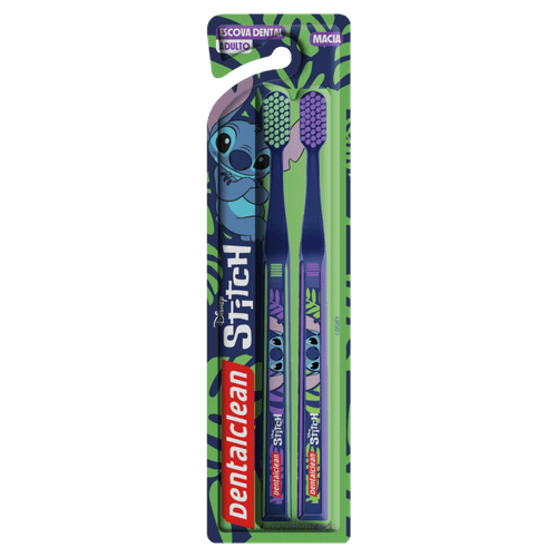 Escova Dental Macia Stitch Dentalclean 2 Unidades