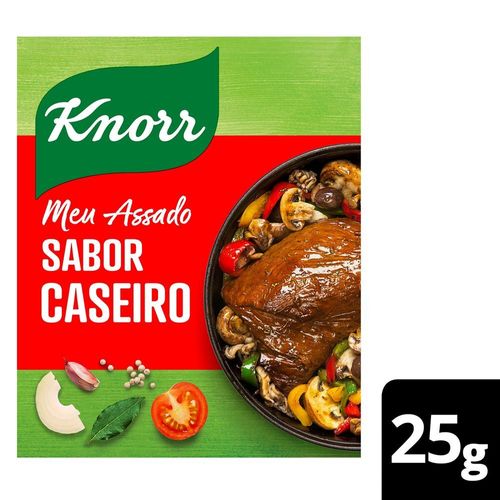 Tempero Pó para Assado com Alho, Cebola e Cúrcuma Caseiro Knorr Meu Assado Pacote 25g