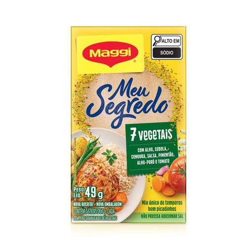 Tempero MAGGI Meu Segredo 7 Vegetais 49g