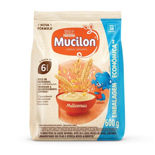 Cereal Infantil Mucilon Multicereais 600g