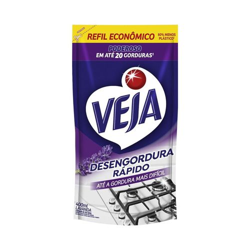 Veja Desengordura Rápido Limpador Lavanda Refil 400ml