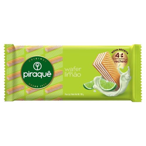 Biscoito Wafer Recheio Limão Piraquê 100g