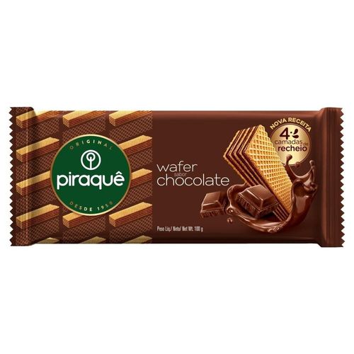 Biscoito Wafer Recheio Chocolate Piraquê 100g