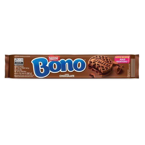 Biscoito Recheado BONO Chocolate 90g
