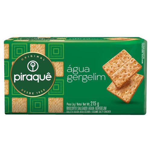 Biscoito Água com Gergelim Piraquê 215g